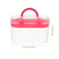 thumbnail image 3 of Miangastore Boîte de Rangement Portable pour Médicaments Double Couche Boîte de Rangement pour Cosmétiques, 3 of 8