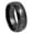 Silver-meteorite, variant on 8mm Mens Dome Tungsten Wedding Band Gold-Meteorite Inlay, Cosmic Galaxy Ring size 11