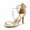 GOLD-GLITTER, variant on Women's DOLCE Fashion Stilettos Open Toe Pump Heel Sandals