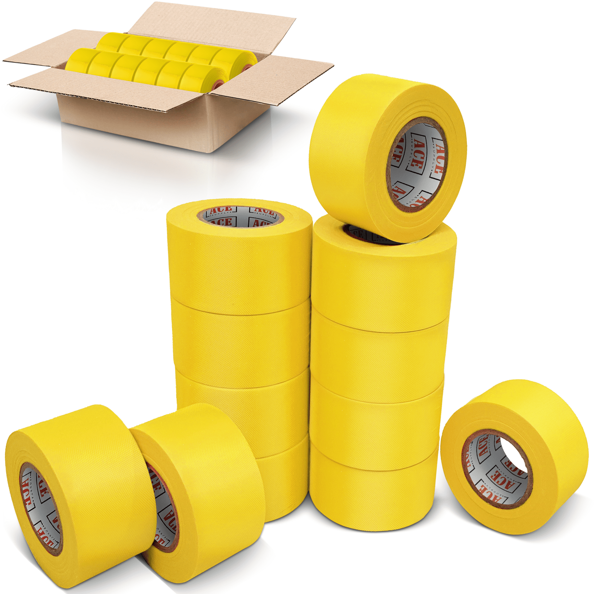 2 X 24" Yellow/black Safety Tape Hanson 55303 for sale online 