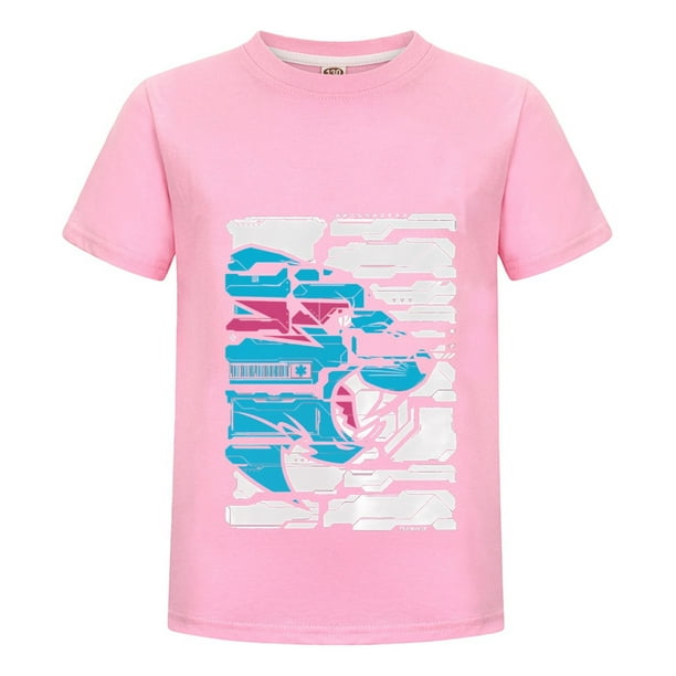 Playera MrBeast Niño Niña Estilo Azul Algodón Casual Estampado Verano Moda Juvenil Camiseta Regalo Ropa Cómoda Fans
