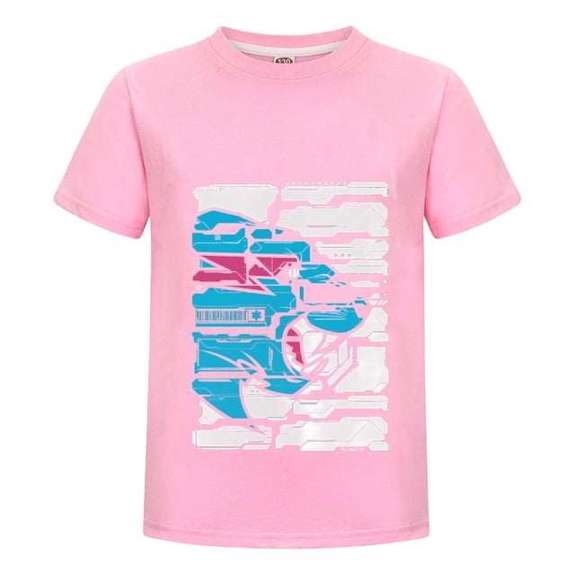Playera MrBeast Niño Niña Estilo Azul Algodón Casual Estampado Verano Moda Juvenil Camiseta Regalo Ropa Cómoda Fans