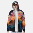 thumbnail image 2 of Gaeub Bioluminescent Underwater Flower Men's and Women's UPF 50+ Long-Sleeved Sun Protection Clothing, Fishing Shirt Long Sleeve Zip-Small, 2 of 7