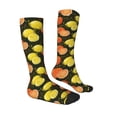 thumbnail image 3 of Haiem Orange Lemon Socks, Funny Novelty Crazy Design Cotton Socks Sports Socks Knee High Socks For Men, Women,1Pairs - Gift For Working Friends, 3 of 9