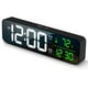thumbnail image 1 of Reloj despertador digital con pantalla grande para sala de estar, oficina, dormitorio, decoración LED, fecha electrónica, pantalla de temperatura, relojes eléctricos de pared, atenuador de brillo auto, 1 of 5