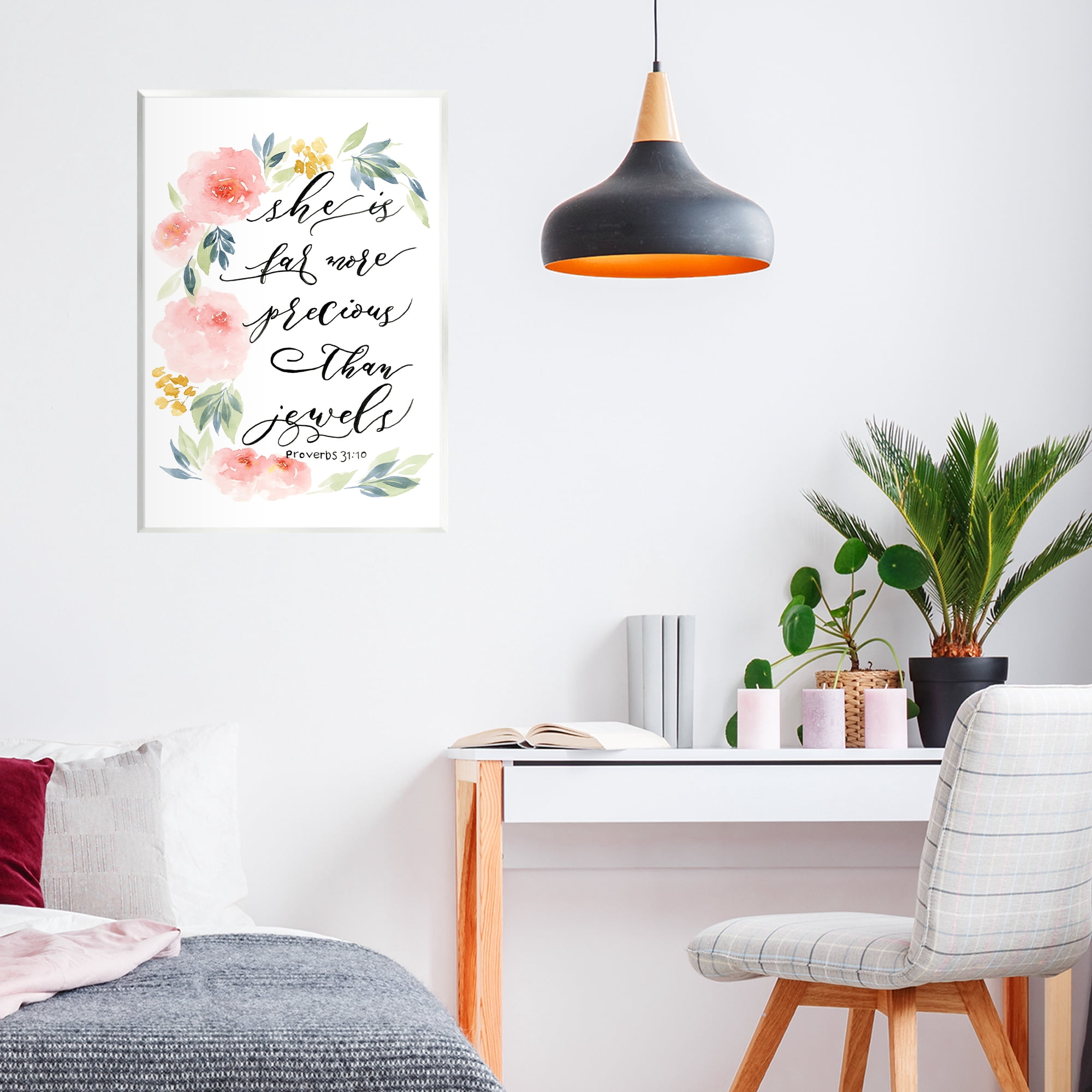 Stupell Industries Far More Precious Than Jewels Wall Plaque Art, design by Lucille Price