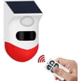 thumbnail image 1 of Detector de movimiento solar, detector de movimiento para exteriores, detector de presencia infrarrojo inalámbrico, sonido de 120 dB y Alarma inalámbrica IP67 a prueba de agua para el hogar, 1 of 5