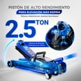 thumbnail image 2 of Gato Hidraulico de Patin HANTEC cama baja 2.5 Toneladas Automotriz Hantec Herramienta, 2 of 7