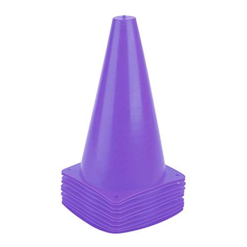 Alyoen 9 inch Traffic Cones Soccer Basketball Agility Practice Drills Field Marker Cones Obstacle Course for Kids Outdoor Activity & Festive Events Plastic Sport Training Cones Sets of 10/15/ 20 
