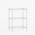 thumbnail image 3 of Cotiro 3-Tier Strong Storage Shelving Unit,Hollow Metal Wire Shelf with Anti-Sleep Feet,Indoor,Bathroom White, 3 of 5