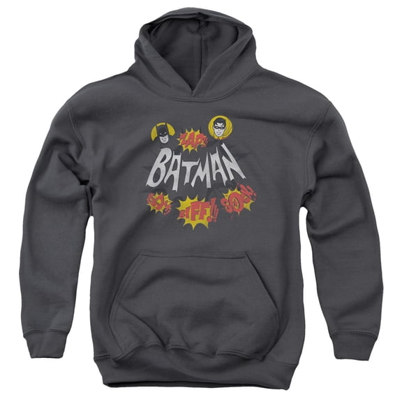 Batman Classic Tv - Sound Effects - Youth Hooded Sweatshirt - Medium