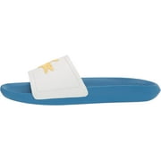 Lacoste Mens Croco Slide Sandals, Blue \ Yellow \ White,13 M US
