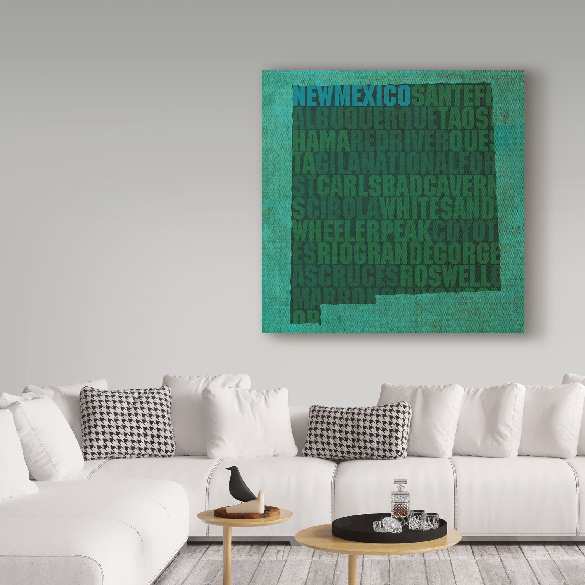 Trademark Fine Art 'New Mexico State Words' Canvas Art by Red Atlas Designs