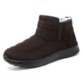 thumbnail image 3 of Botines de moda de Color sólido, botas de nieve de invierno para hombre, zapatos cálidos de algodón para exteriores, botas informales con plataforma cómoda, 3 of 5