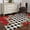 Red, variant on Area Rug for Living Room, Red Roses Valentine's Day Non-Slip Indoor Large Carpet for Bedroom/Dining Room, Romantic Spring Floral Plaid Washable Low-Profile Rectangle Floor Mat Runner Rugs - 3 x 5 Ft