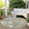 thumbnail image 6 of Addison Rugs Chantille Indoor/Outdoor Transitional Floral Beige Washable Round Rug, 8' x 8', 6 of 6