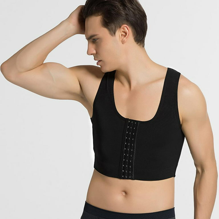 Men Chest Shape Vests Male Control Breast Gynecomastia Professional  Slimming Tank Top Correct Corset Compressing Compression No.1 