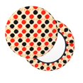 thumbnail image 2 of Qekee Table Tennis Rackets Print Velvet Round Bar Stool Seat Cover, Soft Foam Cushioned Protector with Non-Slip Backing for Kitchen, Office & Restaurant Chairs-12 inch, 2 of 7