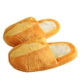 thumbnail image 6 of Wovix Adult Autumn Winter Bread Shoes Warm Fuzzy Home Shoes House Slippers For Women Memory Foam Slippers Trendy Shoes Yellow L, 6 of 8