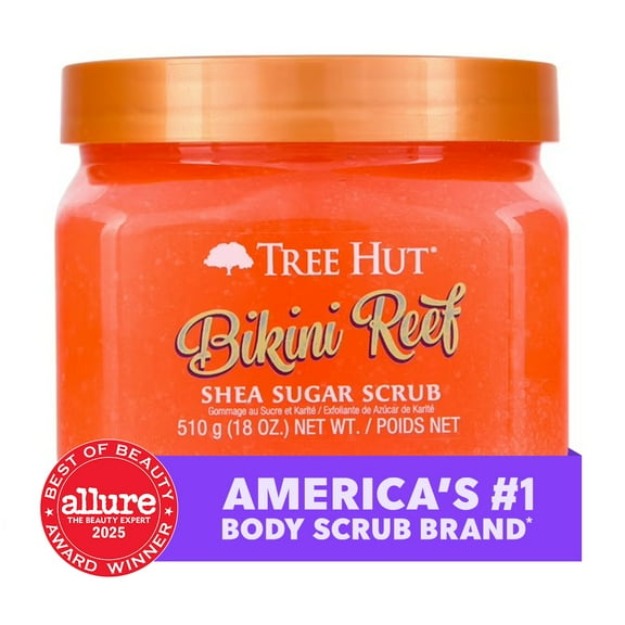 Tree Hut Bikini Reef Shea Butter Sugar Body Scrub, 18 oz