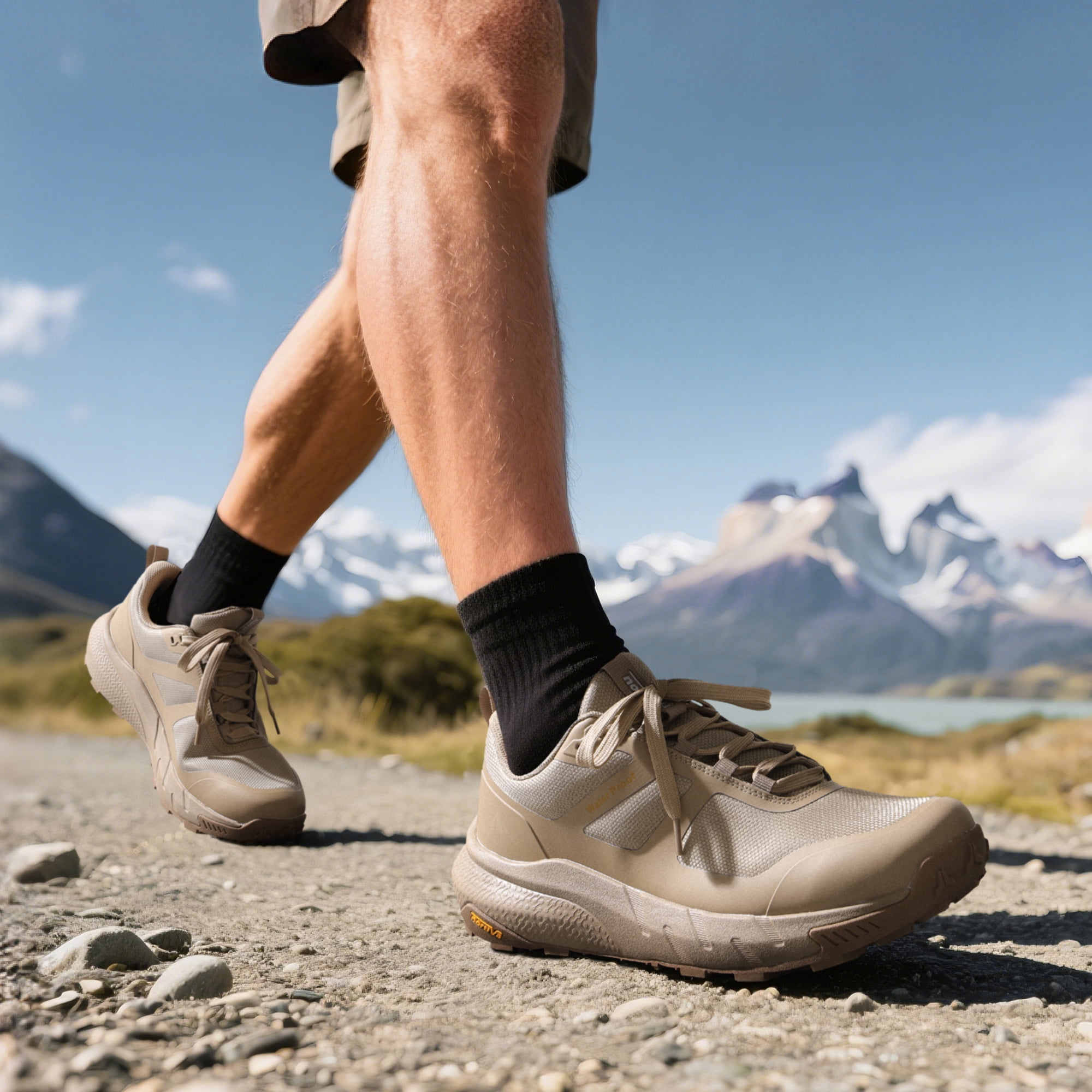Nortiv 8 Men's Waterproof Hiking Shoes - Durable, Lightweight Outdoor Trekking Footwear for Men, Comfortable & Slip-Resistant