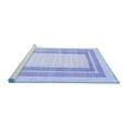 thumbnail image 2 of Ahgly Company Machine Washable Indoor Rectangle Abstract Blue Contemporary Area Rugs, 2' x 4', 2 of 4