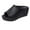 Black, variant on Orthopedic Sandals 2024 New Summer Dressy Leather Orthopedic Wedge Sandals Comfortable Platform Arch Support Slip Sand Women Summer Fashion Leisure Fish Mouth Sandals Thick Bottom Slippers