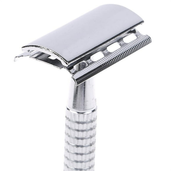 Men Shaver Steel Handle Razor Razor Shaver Double Edges Manual Shaver With Blade
