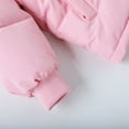 thumbnail image 5 of HILEELANG Toddler Baby Girl Winter Puffer Jacket with Faux Fur Hood – Warm Windproof Water-Resistant Coat 12M–7T, Lightweight Quilted Pink Outerwear for Cold Weather, 5 of 9