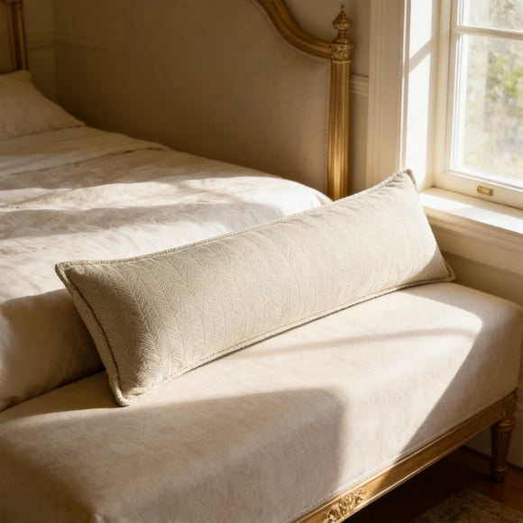 Cojín de respaldo rectangular largo con funda removible, almohada de soporte para dormir y cojín decorativo para sofá y cama, disponible en múltiples colores.