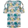 thumbnail image 3 of Blouse Décontractée pour Femmes Manches Courtes Mode Imprimée Col Rond T-Shirts Chemise, 3 of 4