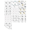 thumbnail image 1 of Agiferg 1Set 10pc Self Adhesive Tile Cartoon Print Sticker Kitchen Bathroom Wall Sticker Decoration, 1 of 1