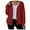 Red, variant on Cardigan Plus Size Coat Jacket Knit Hooded Sweater Women's Cardigan Zipper Thick Big Sweater Plus Size Short Cardigan for Women Polyester Red M