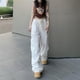thumbnail image 4 of WILLBEST Pantalones Casuales Holgados para Mujer, Estilo Cargo, para Correr, Estilo Urbano, de Pierna Ancha y Holgados, con Cordón Ajustable para Un Uso Diario Cómodo. Chica, 4 of 7