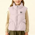 thumbnail image 2 of IVEYRTF Childrens Sleeveless Hooded Vests Jacket Warm Fleece Lined Casual Outerwear for Kids Boys Girls Solid Color Pullover Top Coats Cold Weather Apparel(Pink#2,9 Years), 2 of 7