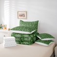 thumbnail image 6 of Homewish Christmas Snowflake 7-Piece Bedding Comforter Set for Female Men,Xmas Festival King Bedding Sets,Green White Ultra Soft Bed Sheets,Lightweight Room Decor,Reversible, 6 of 8