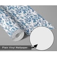 thumbnail image 6 of S4Sassy Peel & Stick Vinyl Wallpaper, Chic Floral Wallpaper Contact Paper Waterproof - Blue, 25"x60", Removable Wall Covering for Bedrooms & Living Areas, Renter Spaces, Cabinets, 6 of 8
