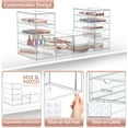 thumbnail image 3 of Sorbus Acrylic Cosmetic Makeup Organizer 12 Drawers Clear Stackable Storage Bins For Jewelry And Office Supplies Organizer- 3Pc, 3 of 6