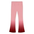 thumbnail image 4 of Eltusu Flare Leggings for Girls, Warm Stretch Fashion Elastic Waist Kids Winter Pants Watermelon Red Size 5-16 T, 4 of 5