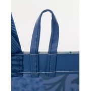 Walmart Extra-Large Reusable Shopping Bag, Grocery Tote Bag with Double Handles, Blue