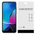 thumbnail image 2 of For Motorola Moto G Power 2022 XT2165DL Wallet Cover Cell Phone Case + Tempered Glass - EM Black, 2 of 6
