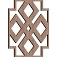 thumbnail image 3 of Ekena Millwork 15 3/8"W x 15 3/8"H x 3/8"T Medium Blendon Decorative Fretwork Wood Wall Panels, Walnut, 3 of 6