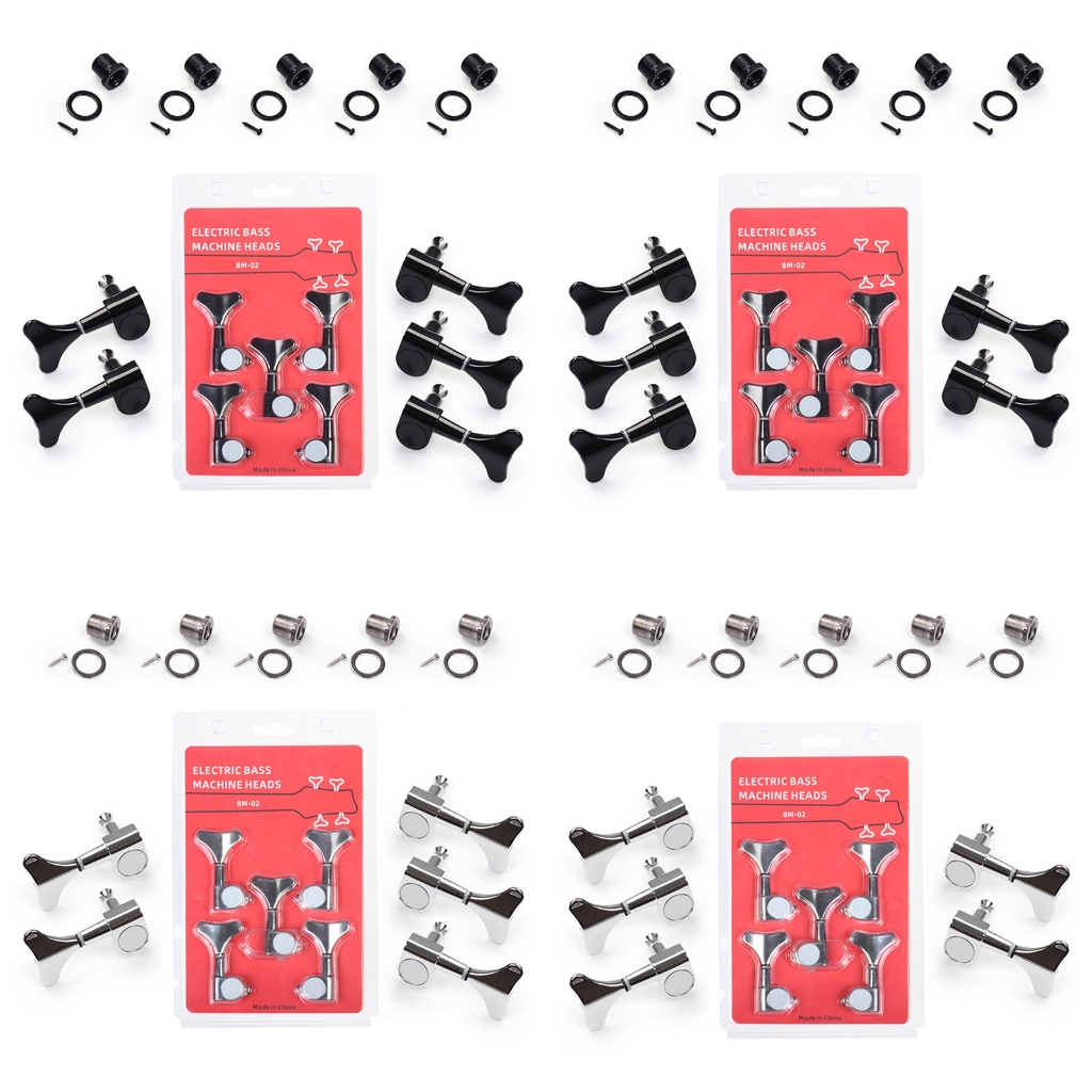 Set of 5 Guitar String Knobs Suitable for Acoustic and Electric Guitars Featuring Metal Designd and Easy Installation