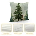thumbnail image 4 of Leisuo Pine Tree Throw Pillow Covers,Winter Snow Green Forest Decorative Pillow Cases Double-Sided Square Cushion Cover for Outdoor Home Living Room Bed Sofa Couch, 4 of 5