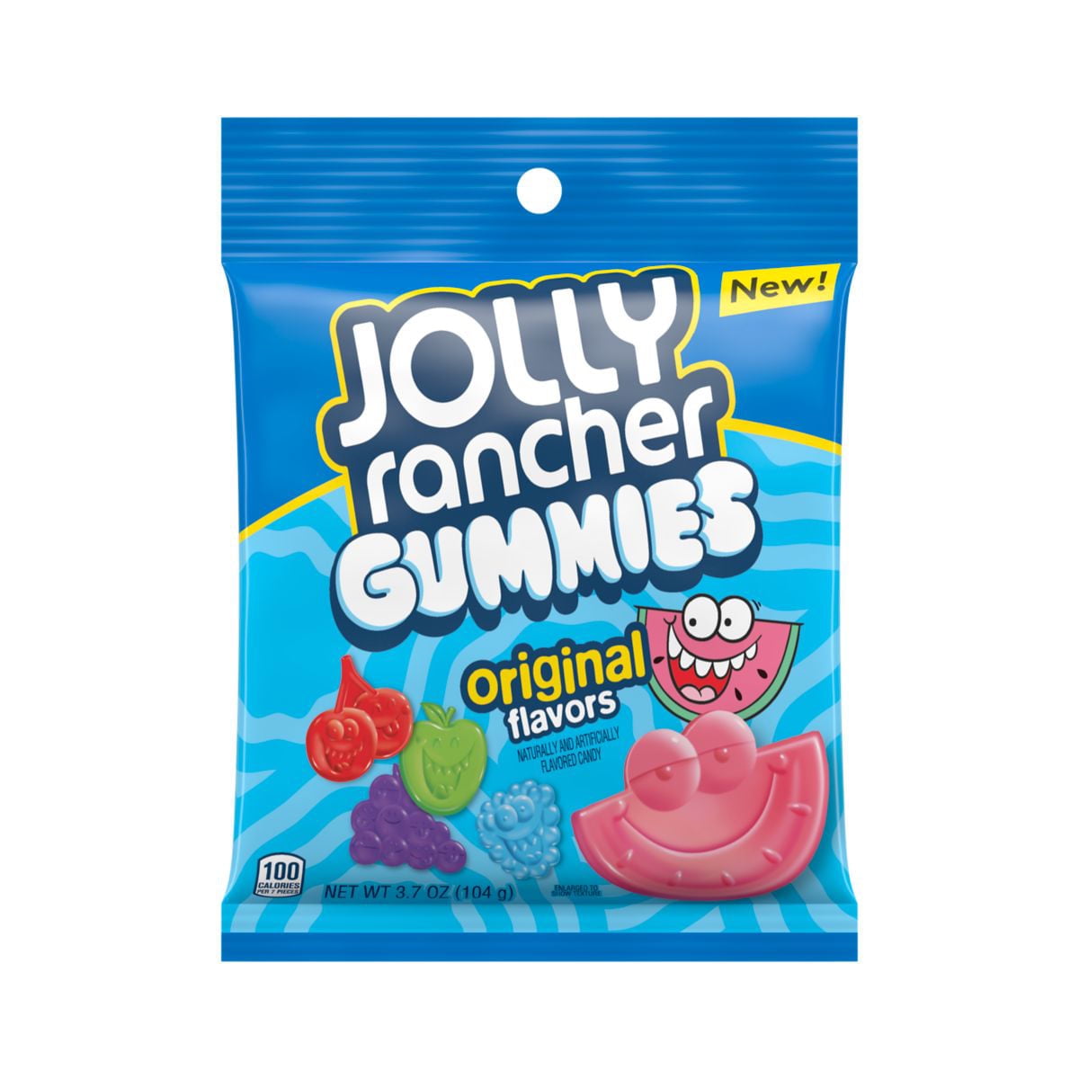 JOLLY RANCHER Assorted Fruit Flavored Gummies Candy, Movie Snack, 3.7 oz, Bag