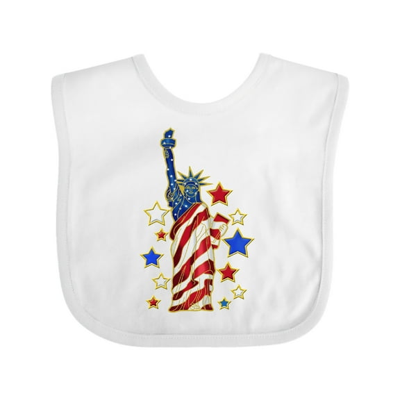 Inktastic Statue of Liberty Boys or Girls Baby Bib