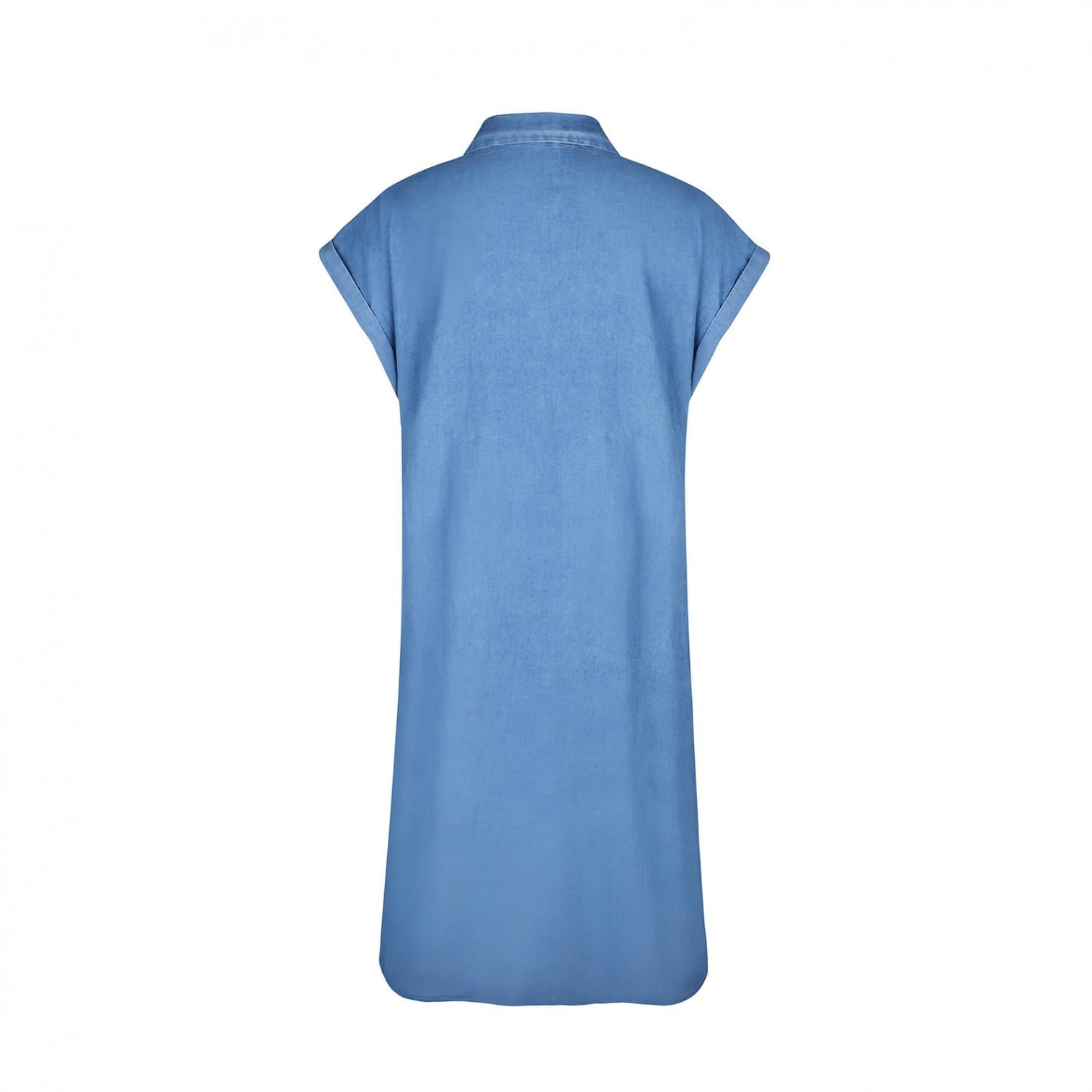 Maggy London Women's Collared Shirtdress - Short Dolman Sleeves & Sash Waist