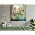 thumbnail image 4 of HFDF Bathroom floral wall art modern home decoration floral canvas print for bathroom living room dining room 10x8inch Framed, 4 of 7
