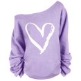 thumbnail image 4 of MuXiKeJi Clothes Valentines Shirt for Women Romantic Love Heart Bow T-Shirts Valentine Day Lover Tee Tops, 4 of 4