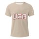 thumbnail image 4 of Tops para hombre, blusas y camisas de cuello redondo y manga corta para hombre, blusas casuales de moda con cuello redondo y estampado para hombre, blusas de poliéster para hombre., 4 of 5